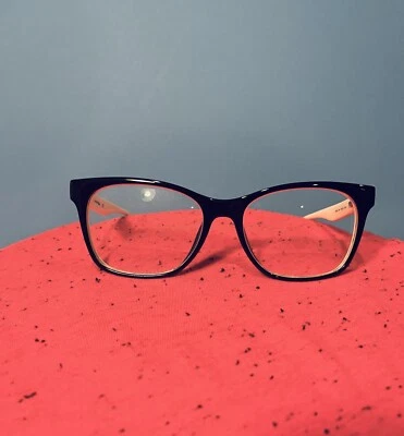 Mujeres Lacoste L2767 001 54 16 140 Negro con Patrón Blanco Templos Anteojos Rx Foto 1 de 4