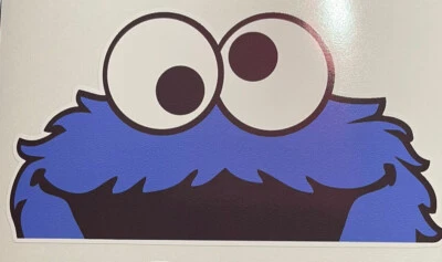 EGL JDM Drift Cookie Monster 7" Wide Vinyl Decal Sticker Funny Car Truck Suv