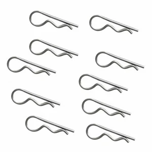 Steel R Shaped Spring Cotter Clip Pin 1.2/1.8/ 2/ 3/ 4mm Dia Fastener Hardware - Picture 1 of 11