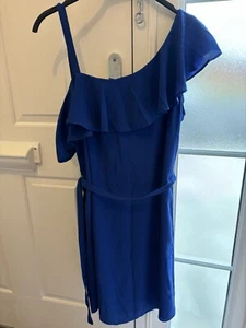 💙Blue Asymmetric One Shoulder Dress💙 - Picture 1 of 1