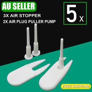 5x Fitness Exercise Sport Inflatable Yoga Ball Air Stopper Air Plug Puller Pump - Picture 1 of 12