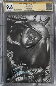 Carnage #1 CGC 9.6 Signed Mico Suayan Black & White Sketch Virgin Variant SS - Bild 1 von 2