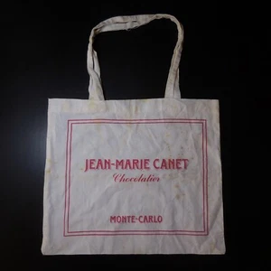 Tasche Schultertasche Weissrot Jean-Marie Canet Chocolatier Monte-Carlo Monaco - Imagen 1 de 12