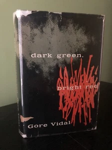 Collectible 1st Ed. DARK GREEN BRIGHT RED 1950 Early Gore Vidal Central America - Picture 1 of 3