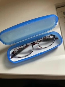 Women Fashion Reading Glasses - Stylish Tortoise 3:50 Strength w/case - Picture 1 of 3