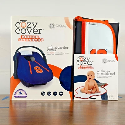 NEW YORK COZY COVER “Little Scholars” Fleece Lined Baby Carrier Cover/Change Mat - Image 1 of 4