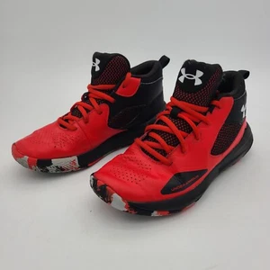 Zapatos de baloncesto rojos Under Armour Lockdown 5 3023533-601 para jóvenes talla 6 años - Imagen 1 de 13