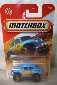 Matchbox 1-125 series # 12 Volkswagen Beetle 4x4 Blue  1:64  diecast - Picture 1 of 4