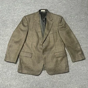 Orvis Vintage Coat Blazer Mens 44S Button Front Pockets Houndstooth - Picture 1 of 18