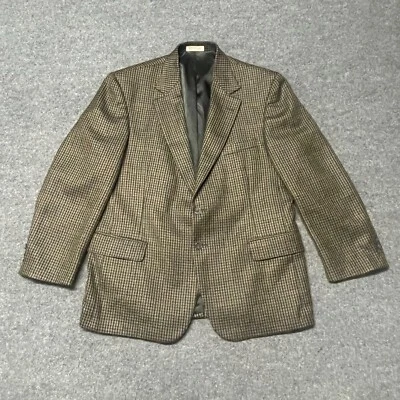 Orvis Vintage Coat Blazer Mens 44S Button Front Pockets Houndstooth - Image 1 of 4