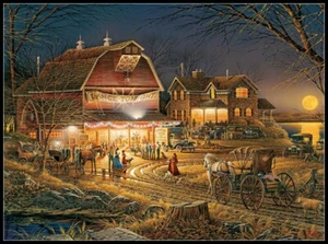 Diagramm Handarbeit DIY - gezählte Kreuzstichmuster - Ernte Mond Ball - Bild 1 von 2