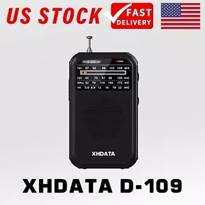 XHDATA D220 Radio FM Portátil AM SW Mini Altavoz Portátil Reproductor de Bolsillo Regalo - Imagen 1 de 7