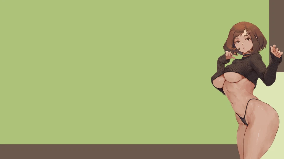 Anime cutesexyrobutts verde claro fondo simple boku alfombra de juego alfombra de escritorio Foto 1 de 1