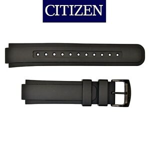 Citizen 59-S53780 Original Replacement  Black Rubber Watch Band 4-111854F