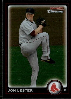 2010 Bowman Chrome Jon Lester Boston Red Sox #82 - Image 1 of 2