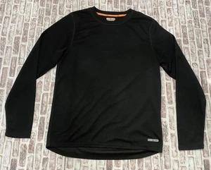 Omni Wool Base Layer Crewneck Long Sleeve Shirt XL Wool Blend Pullover Black - Picture 1 of 6