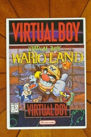 Nintendo Virtual Boy WARIO LAND Shelf Display Card Walmart Target Toys R Us