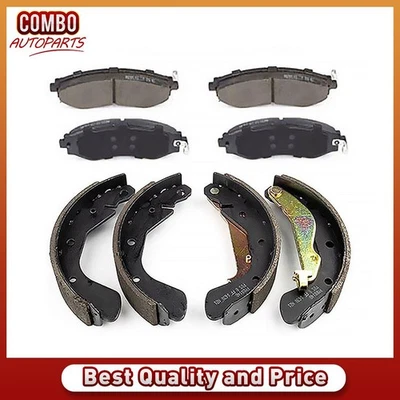 Pastillas de freno delanteras y traseras de cerámica y zapatas de tambor para Chevrolet Aveo 2004-2018 Foto 1 de 4