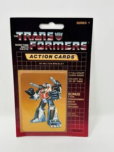 Vintage 1985 G1 Transformers Action Cards Sealed Pack with Wheeljack - Picture 1 of 2