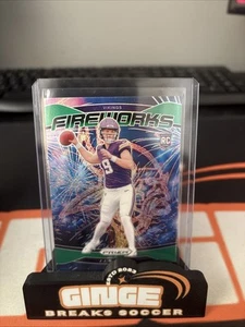 J.J. McCarthy RC Fireworks Green Prizm 2024 - Picture 1 of 2