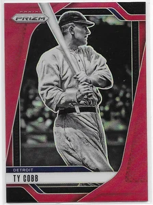 2025 Panini Prizm Prizms Red #191 Ty Cobb Detroit Tigers Ser #'d 181/299 - Picture 1 of 2