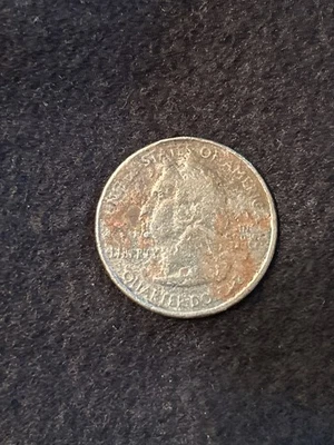 2007 washington state quarter error grease planet strike on obverse and reverse  - Image 1 of 2