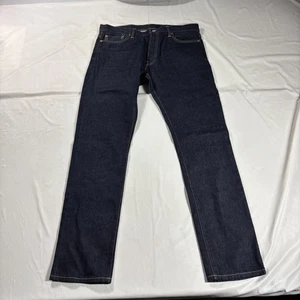 Buck Mason Jeans Herren 36x34 Dark Indigo Maverick Slim 14oz Double Dipped 12101 - Bild 1 von 15
