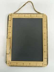 Retro Hanging Chalkboard w / Clothes Pin Memo Holder - Picture 1 of 3