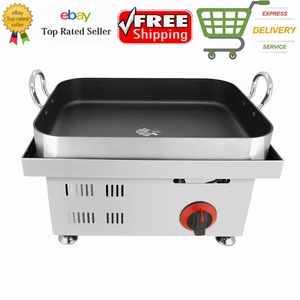 Freidora comercial estilo coreano picante máquina Mochi frito GLP GAS para teppanyaki - Imagen 1 de 5