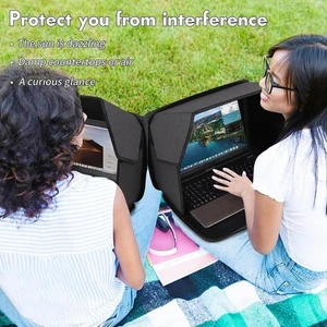 Laptop Sun Shade 16 inch Foldable Portable Lightweight Sunshade Bag Laptop Bag - Picture 1 of 7