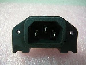 Entrada de electrodoméstico SCHURTER IEC, montaje atornillable, parte trasera, terminales de PCB *NUEVO* - Imagen 1 de 4