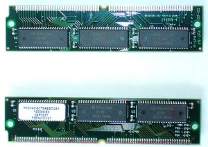 SIMM-EDO RAM-ECC 40 bit-8 MB-72 pin-60 ns-HY2X40-60T6AEBD2AY-p/n Mylex 100046-60 - Foto 1 di 1