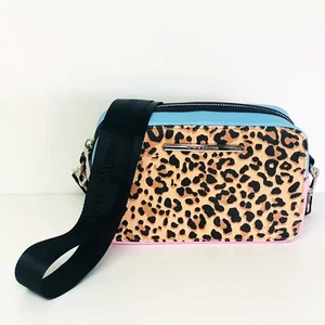 Steve Madden Bwallace borsa a tracolla leopardato fotocamera colorblock 9""Lx3,5""Wx6""H - Foto 1 di 11