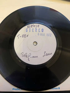 ULTRA RARE T REX TEST PRESSING TELEGRAM SAM 7" 45 RPM ITALY MARC BOLAN GLAM EMI - Picture 1 of 3