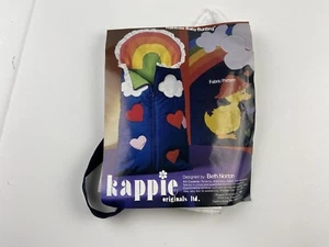 Vintage Kappie Originals Kalico Rainbow Baby Bunting Kit With Fabric Hearts Duck - Picture 1 of 10