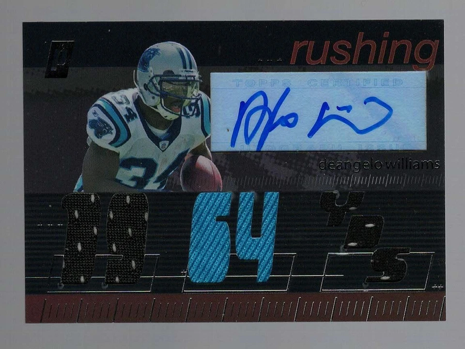 2007 TOPPS PARDIGM DEANGELO WILLIAMS TRIPLE RELIC AUTOGRAPH 99/99-STEELERS - Image 1 of 1