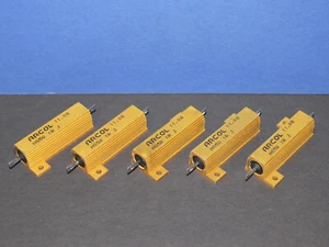 1,0 1.0 Ohm 1R 50 Watt 50W 1% Load Arkol 5 Pieces Pcs Set - Picture 1 of 2