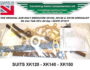 JAGUAR XK120 XK140 XK150 Jaguar Engine Sump Gasket Set - Picture 1 of 5