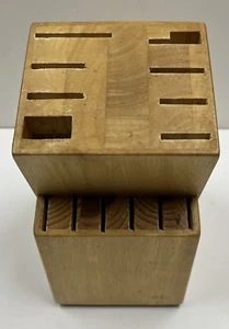 MSE Wooden Knife Block 14 Slots Block Only - Picture 1 of 10