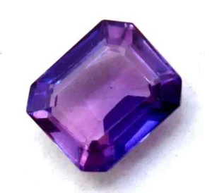 6.25 CT Natural Purple Tanzanite Emerald Shape Certified Gemstone With Addition - Picture 1 of 10