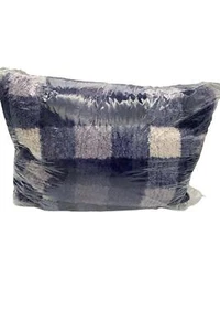 Berkshire 60" x 70" Buffalo Plaid Double-Sided Sherpa Throw David Blue - Picture 1 of 1