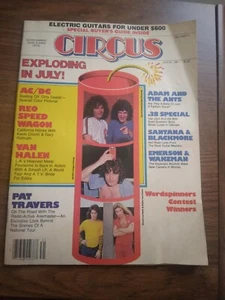 Circus Magazine JULY 31, 1981 AC/DC, VH, .38 SPECIAL, SANTANA, REO - Picture 1 of 3
