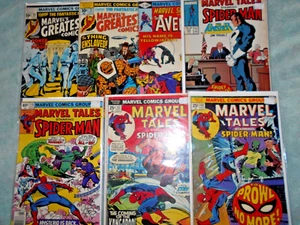 MARVEL TALES LOT(7) SPIDER-MAN AVENGERS FF 1975-1989 - Picture 1 of 8