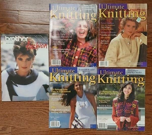 LOT 5 Machine Hand Knitting Brother Fashion Ultimate Knitting Pattern Magazine - Picture 1 of 12