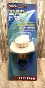 Valterra A01-0171LFVP White 2-3/4" Flush Mount Water Inlet - Foto 1 di 3
