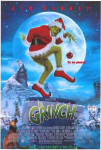 How The Grinch Stole Christmas Movie Poster Ds 27x40 Intl. Diff. Art! Jim Carrey