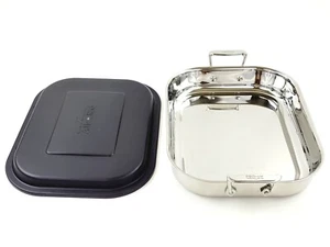 All-Clad Stainless Steel 14X12 Roaster Pan with Cover - Picture 1 of 21