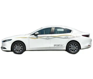 Graphics Waist Line Car Sticker For Mazda 3 Side Door Sport Decal Vinyl Stripes - Picture 1 of 4