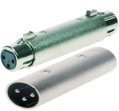 ADAM HALL Audio Verbinder XLR Adapter 3-polig male männlich + female weiblich