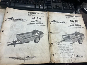 New Idea Operators Manual for No. 216 Power Take-off FLAIL Manure Spreader - Picture 1 of 1